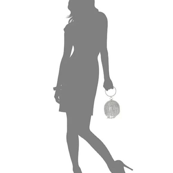 Dazzling Crystal Fringe Ball Bangle Clutch Purse • NWOT - Picture 11 of 13